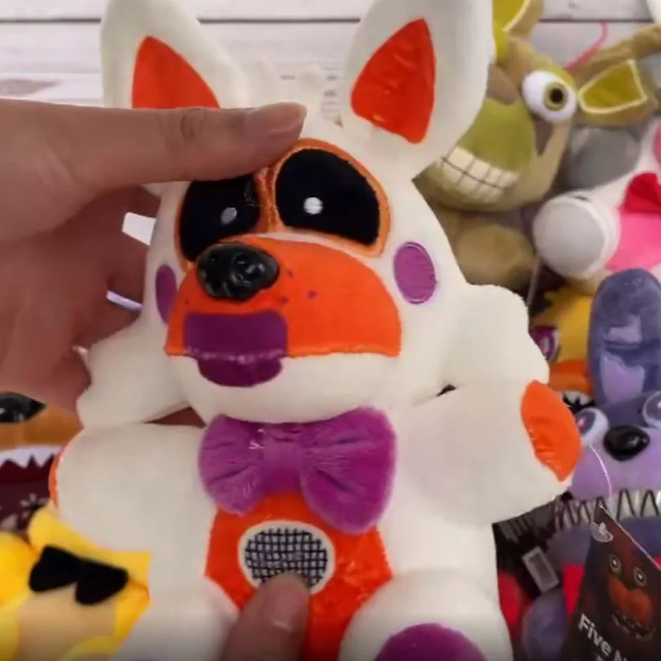 خمس ليلة في فريدي Fnaf لطيف ألعاب من القطيفة لعبة دمية 18 سنتيمتر بوني الدب ماكر الكرتون محشوة الدمى فريدي لعب للأطفال هدايا
