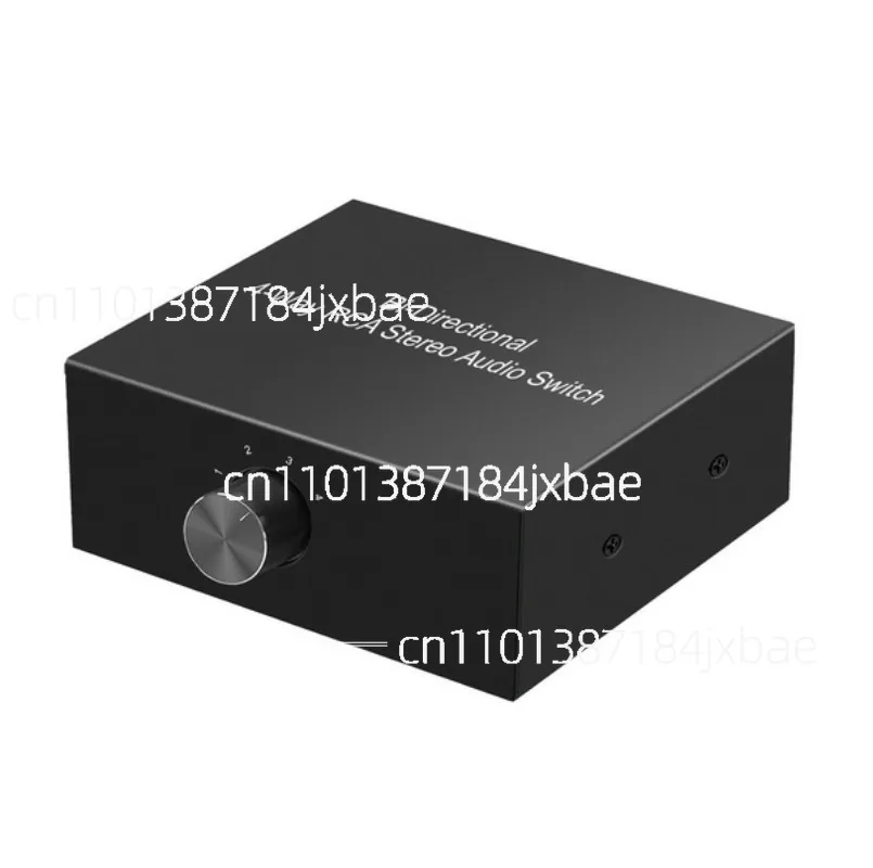 Computer Earphones  Level  Interface Anti-current Sound Converter Audio Switcher Red and White 4 in 1 Out