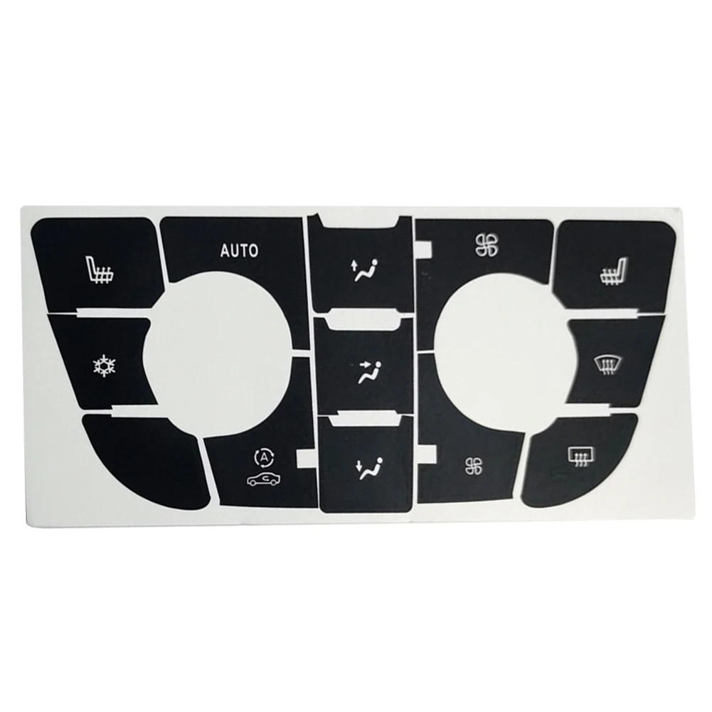 Dashboard Button Repair Sticker Kit for Opel and For Vauxhall Models Featuring Translucent Icons for Day and Night Visibility