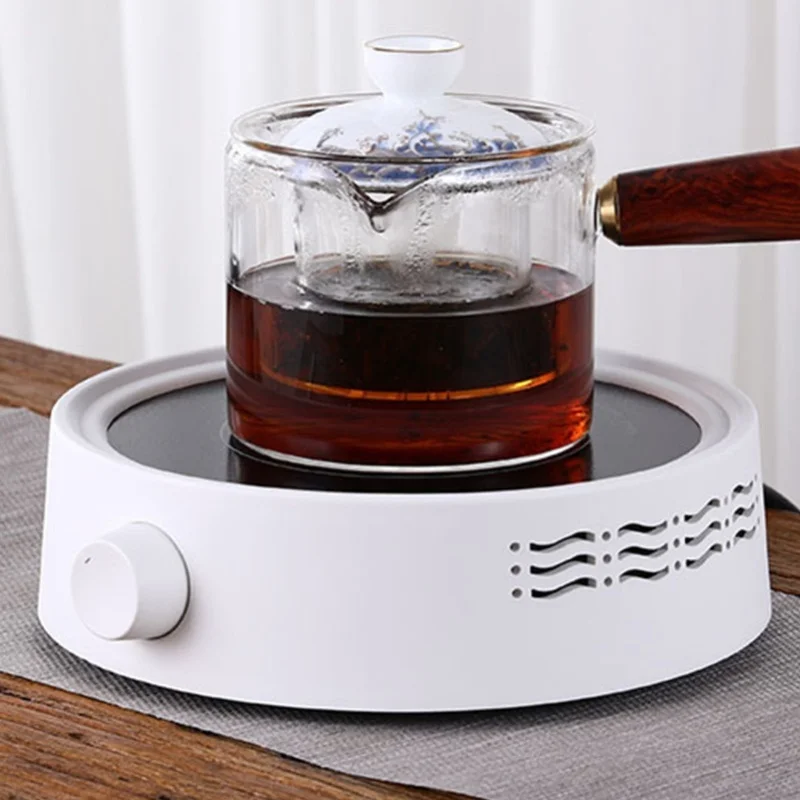 Ceramic Electric Tea Stove Hot Plate White Efficient Heat Resistant Burner For Boiling Water Coffee Tea
