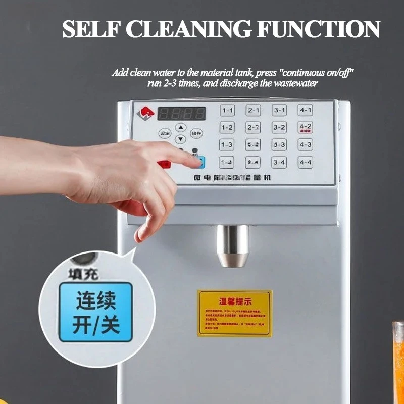 Fructose Quantifier Microcomputer Commercial Milk Tea Shop Equipment Copper Mouth Self-locking Type Bar Fructose Machine