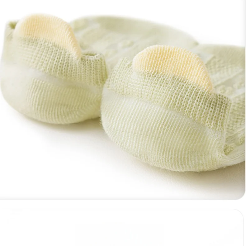 5Pcs 0-5Y Summer Baby Floor Socks Non-Slip Cotton Thin Breathable Toddler Walking Socks Breathable Mesh Low Cut Solid