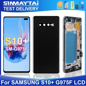 Bilashmart S10 Plus Samsung Tested S10+ G975F G975U G975W G975 LCD Display Touch Screen Digitizer Assembly Replacement