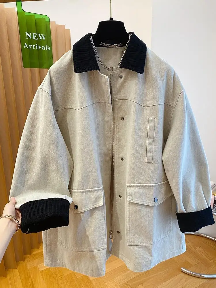 SuperAen 2025 春の新韓国ルーズレースアップファッションブレザー女性のトップブレザー