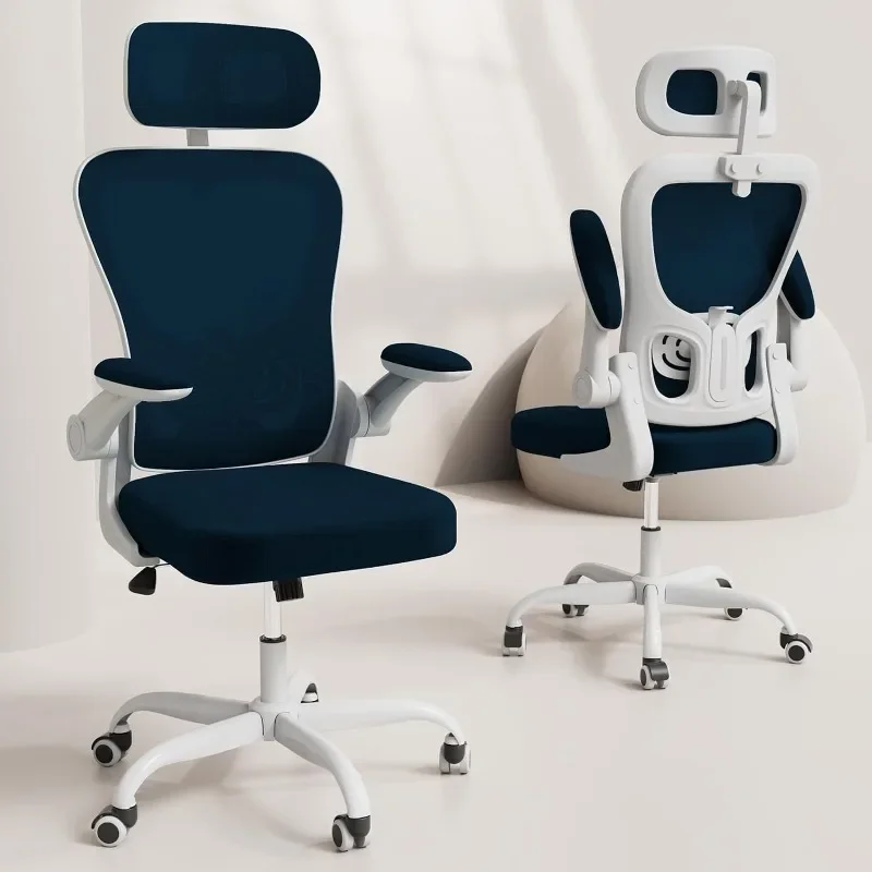 

Ergonomic Office Chair, High Back Home Desk Chair with Adjustable Lumbar Support and Headrest, Breathable Mesh Swivel Task Chair