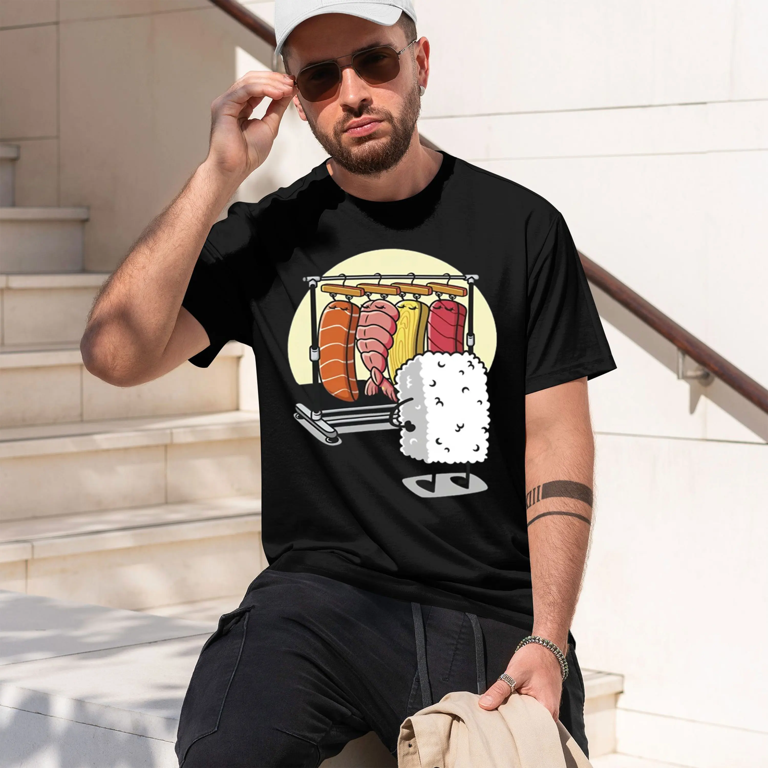 Sushi Warobe T Shirt Women Men Funny High Quty T-shirt Grh T Shirts Loose Short-sve Pritned Tshirt Man Tops 2026 New Model Men’s