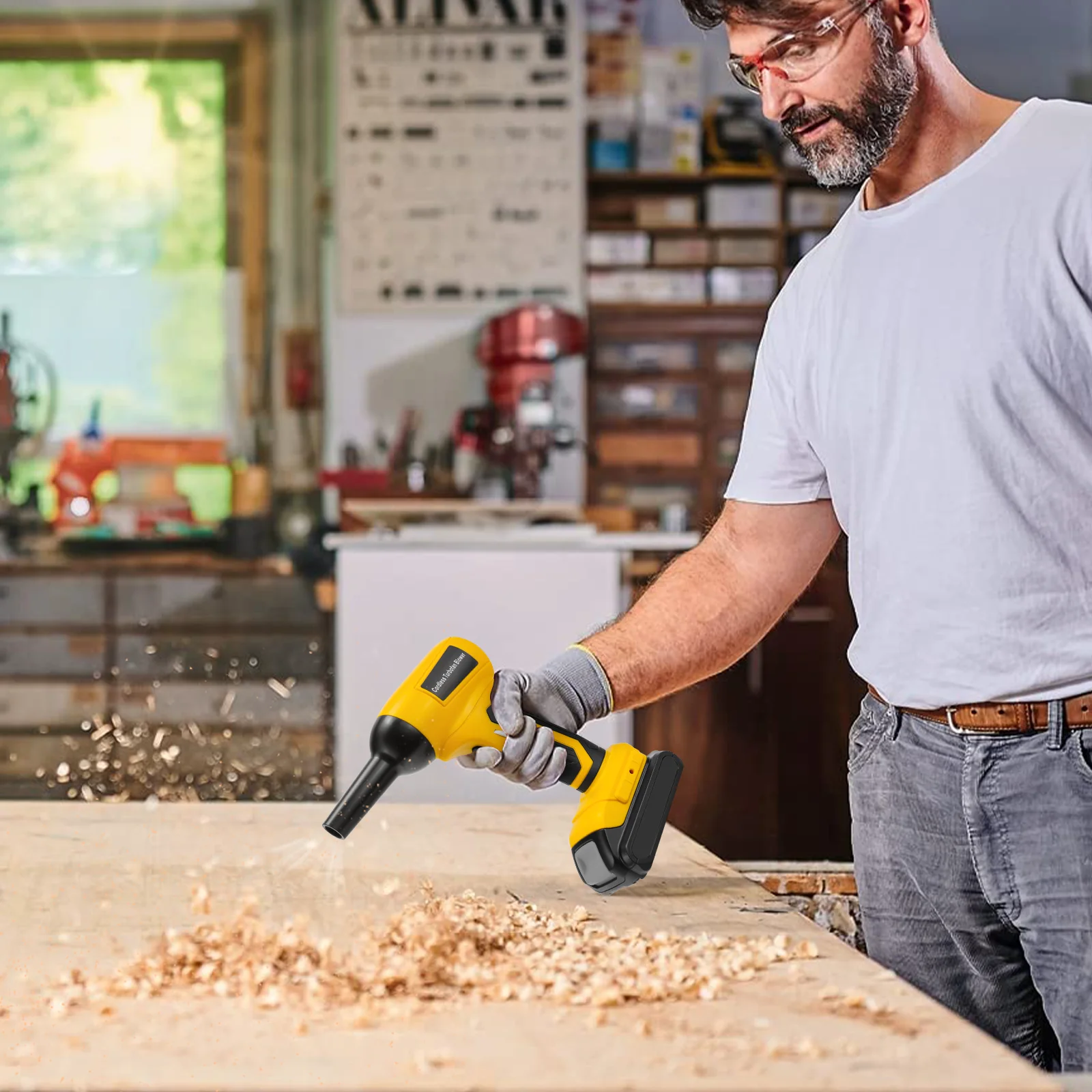 Brushless Mini Turbo Jet Fan 130000RPM Stepless Speed Air Blower Turbo Violent Blower for Dewalt 20V Battery (No Battery)