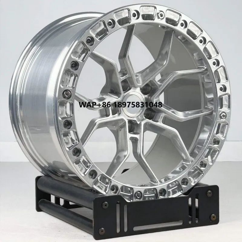 

Forged Wheels Beadlock 20 21 22 Inch Rims 9.5J 10J 11J Silver Muscle Car Wheels