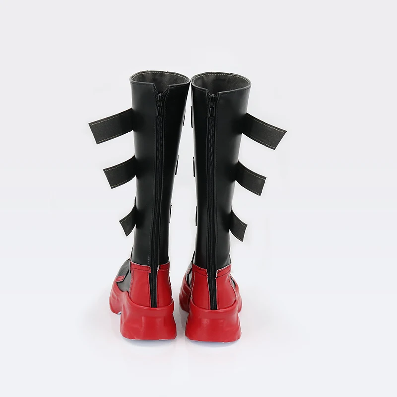 Jason Todd Cosplay Shoes Red Black Handmade Boots Faux Leather Boots Carnival Party Halloween Boots