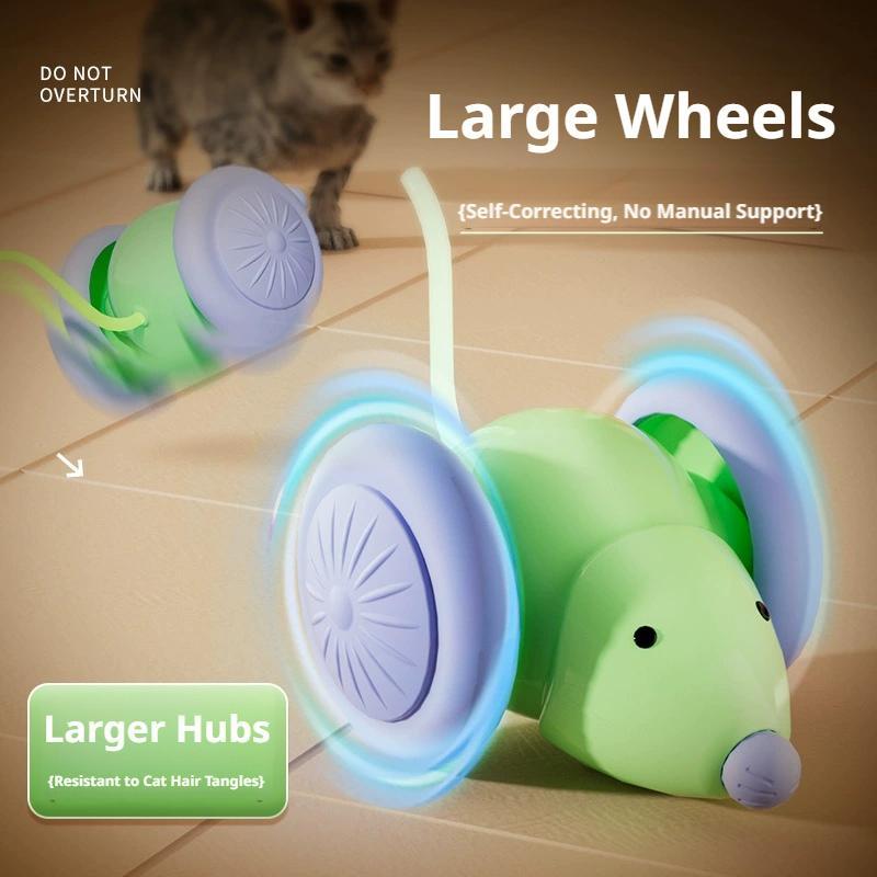  Smart Mouse Pet Cat Toy Interactive Toy USB Rechargeable Automatic Touch Activated Electric Moving Mouse Toy For Indoor Cats 