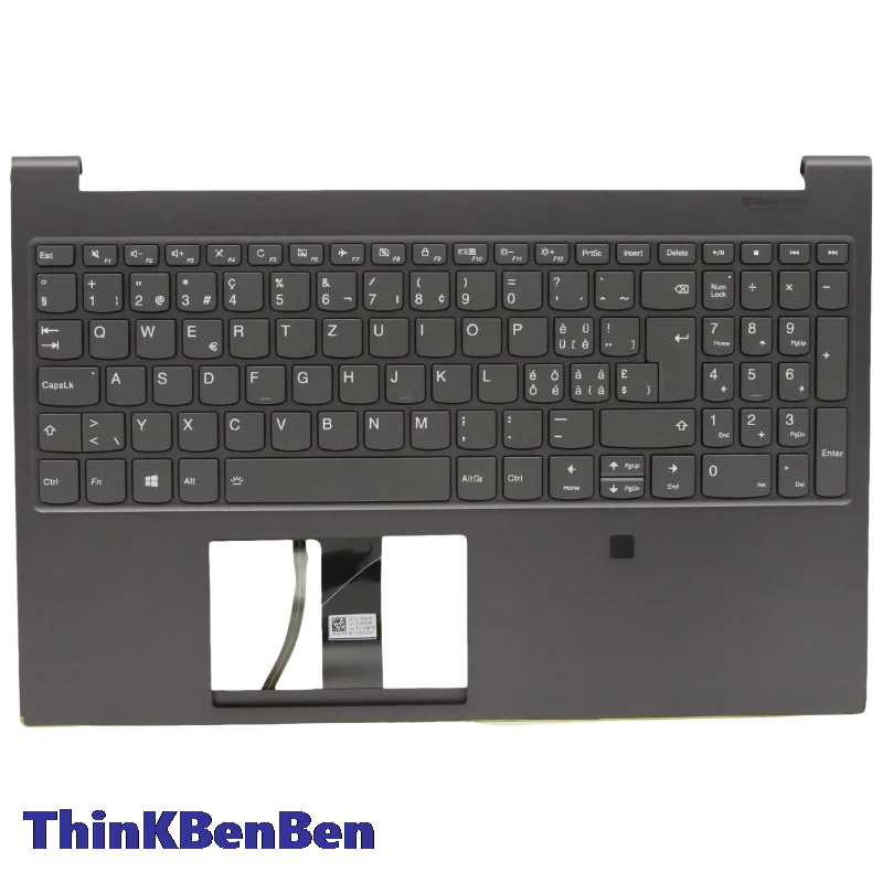 SWS Swiss Iron Gray Keyboard Upper Case Palmrest Shell Cover For Lenovo Ideapad Yoga C940 15 15IRH 5CB0W43593