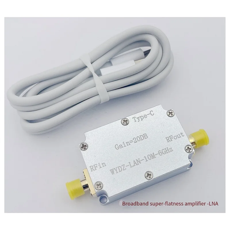 ABGN LAN 10M-6Ghz High Flatness Amplifier Gain RF Drive Signal Receiver Radio Drone Satellite SDR Walkie-Talkie