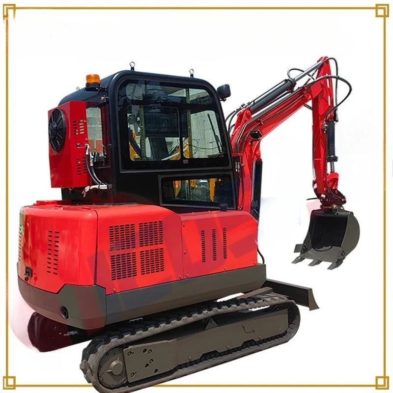 حفارة صغيرة مجنزرة جديدة مخصصة 3.5 طن حفارة صغيرة ميكانيكية مع دلو يستخدم في البناء