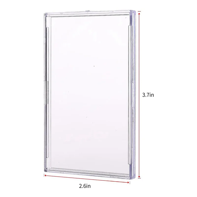 Fundas para tarjetas Top Loaders 20 Protector de tarjetas de plástico duro Ladrillo de tarjetas transparente + 4 soportes de exhibición