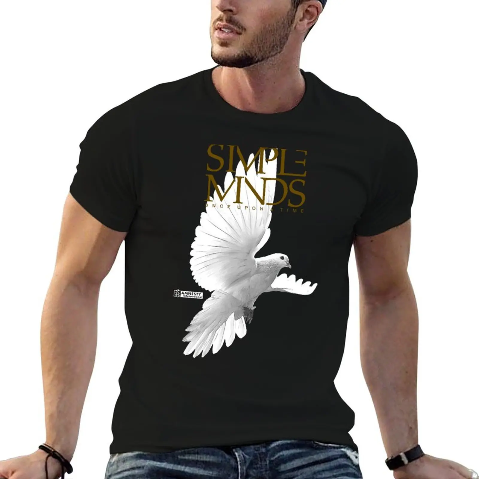 Simple Minds - Once Upon A Time Dove T-Shirt sublime oversized t shirt Men's cotton t-shirt