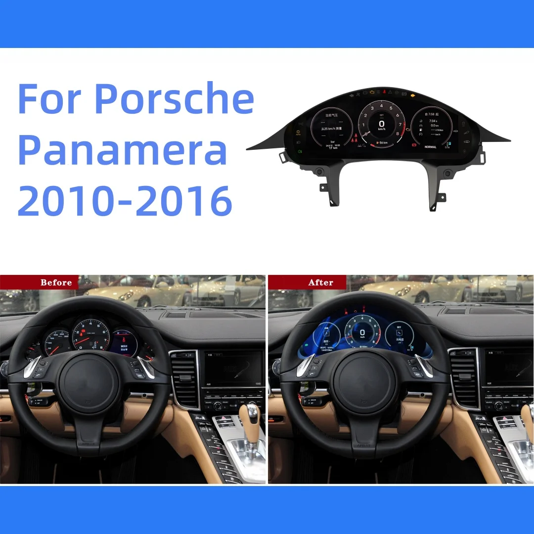 

12.3 Inch Digital dashboard For Porsche Panamera 2010-2016 Cluster Dashboard Virtual cockpit LCD instrument speedometer