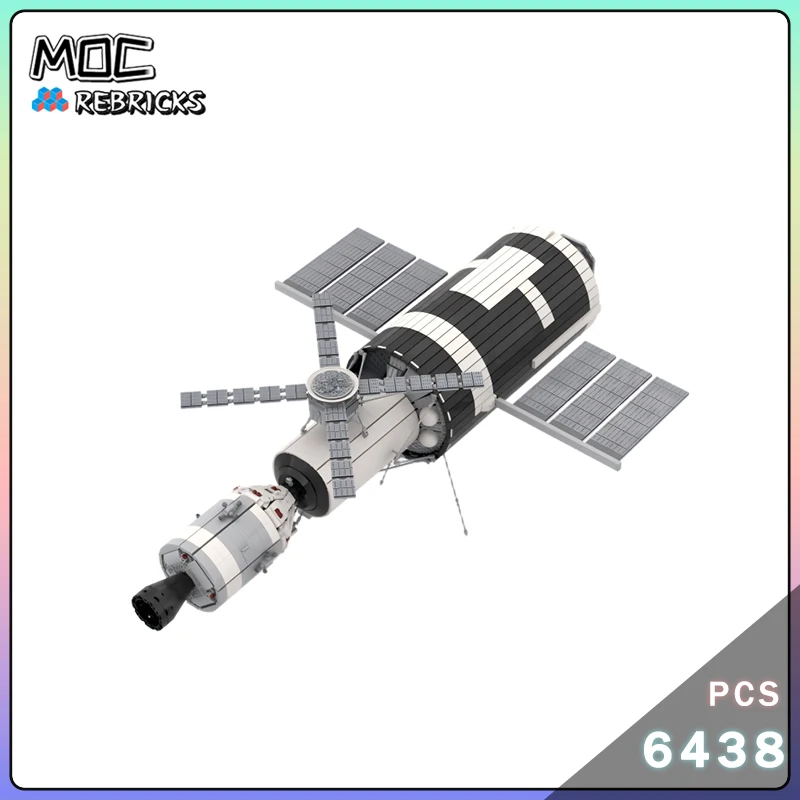 Space Movie Series MOC Skylab Ruimtestation Bouwstenen Ruimteraket Modelsets DIY Geavanceerde stenen verzamelaarsets Speelgoedgeschenken