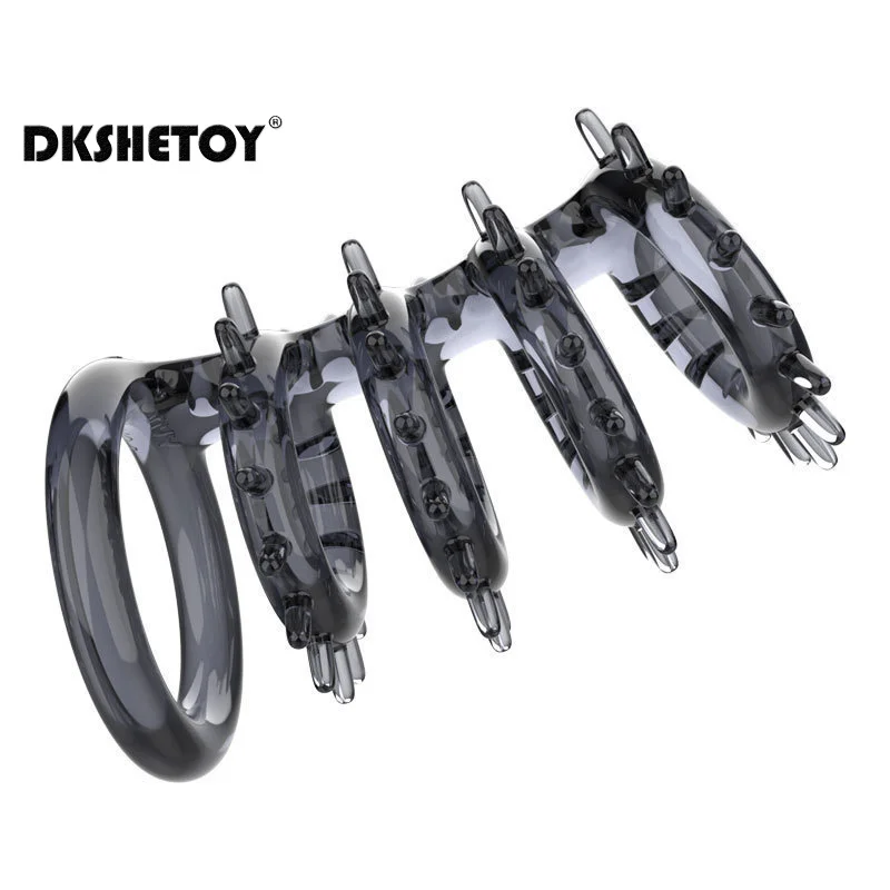 سبايك خاتم الديك لعبة الجنس للرجال تأخير القذف القضيب كم دائم الديك الجنس تأخير الديك القضيب توسيع لوازم الكبار