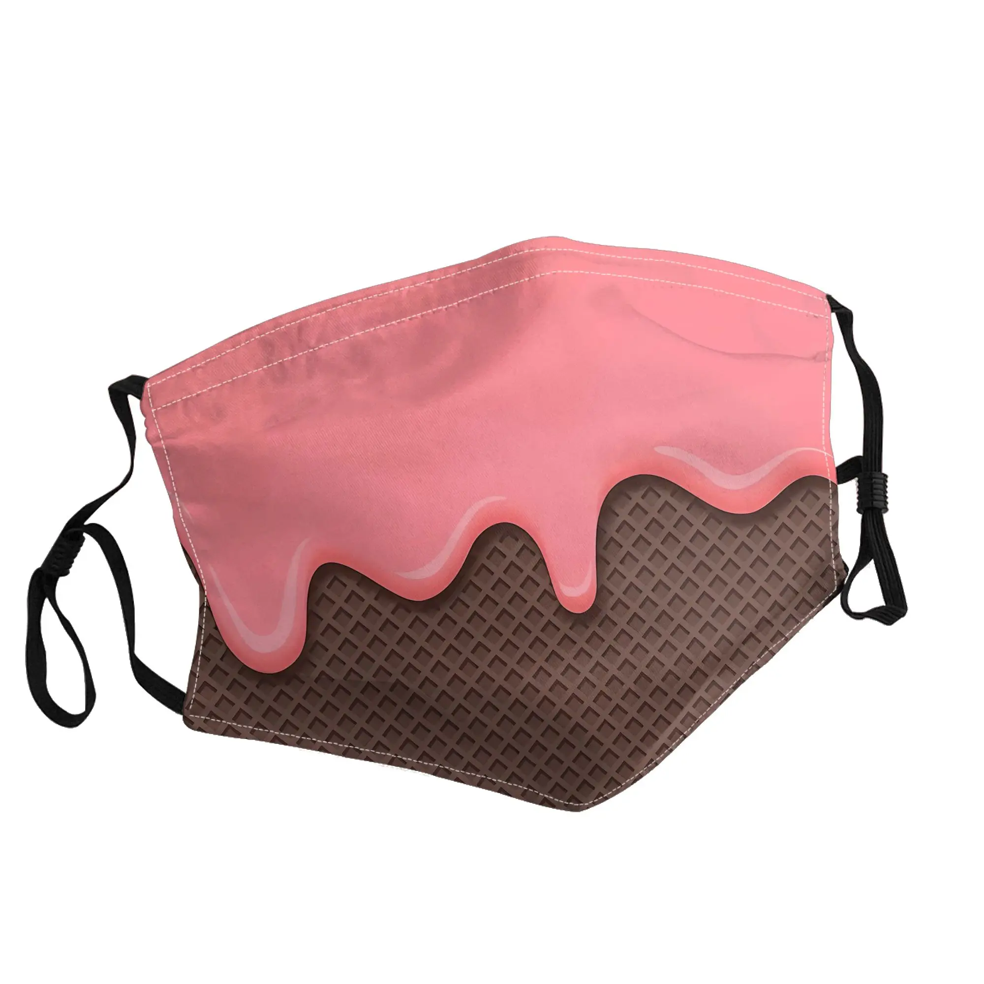 

Melting Ice Cream Mask Unisex Outdoor Fashion Printed