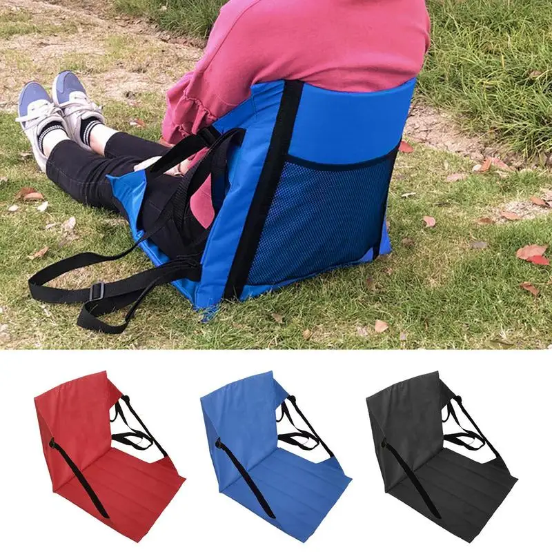 Sport Folding Padded Chair Seat For Stadium Bleacher Football Sports Outdoor Foldable Compact Seating for Travel and Relaxation