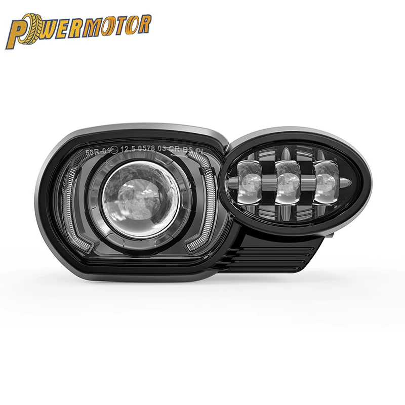 Motorcycle LED Headlights For BMW 2005-2009 K1200R 2010-2013 K1300R Motocross Adv Headlamp Assembly Moto Accessories