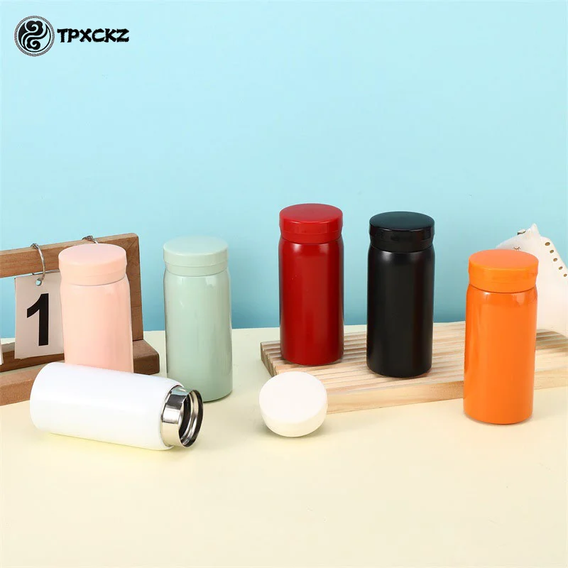 200/330ml Mini Stainless Steel Travel Mug Thermal Water Bottle Vacuum Insulated Leak Proof Sport Tumbler Hot And Cold Water