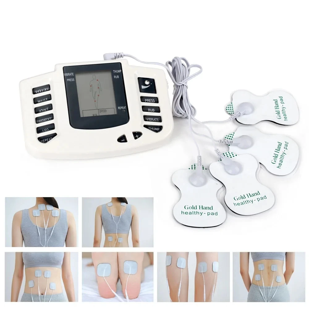 8 Modes Digital Therapy Electric EMS Muscle Health Relax Machine Physiotherapy Slimming Electronic Pulse Body Massager Full Set