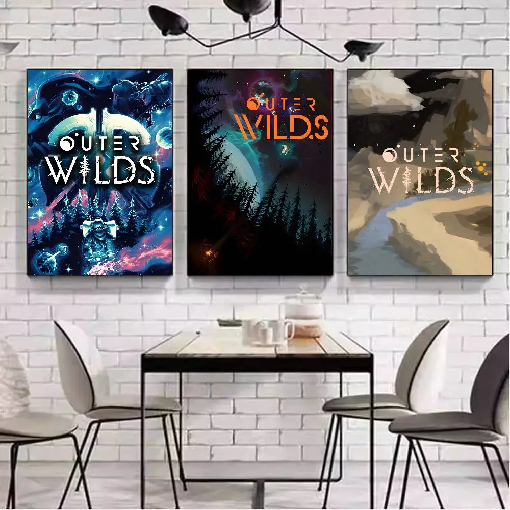 ملصق لوحة ملصق من Game O-Outer Wild مع مطبوعات هدية تزيين غرفة النوم وغرفة المعيشة