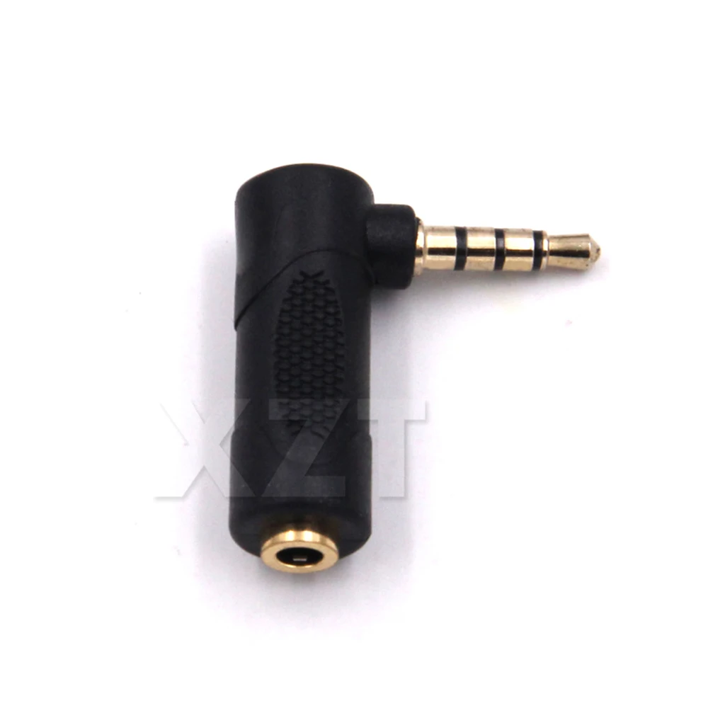 90 درجة 3.5 مللي متر الصوت ستيريو ذكر إلى أنثى محول القابس L شكل AUX سماعة مهايئ الرافعة محول سماعة الملحقات