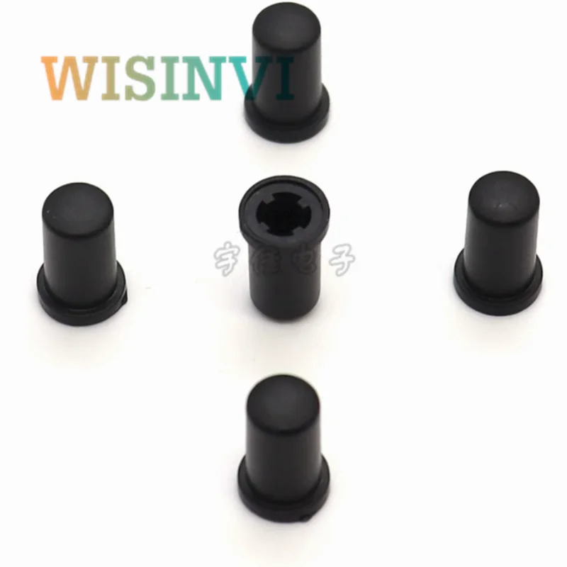 10PCS  Plastic button cap 6×12 Straw hat type button cap tact Switch cap for round hole and square hole 3.2x3.2mm