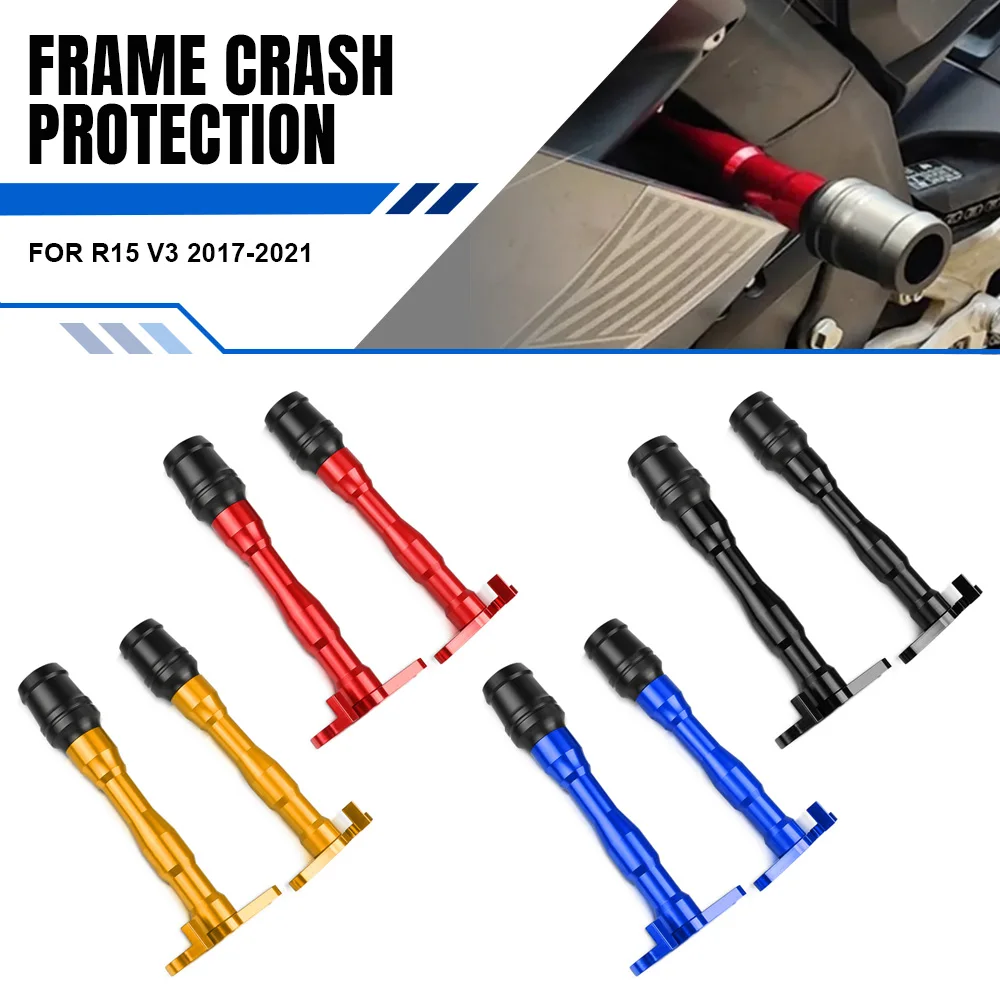 

Motorcycle Falling Protection Frame Crash Pads Engine Case Sliders Protector For YAMAHA R15 V3 2017 2018 2019 2020 2021 V3 R15