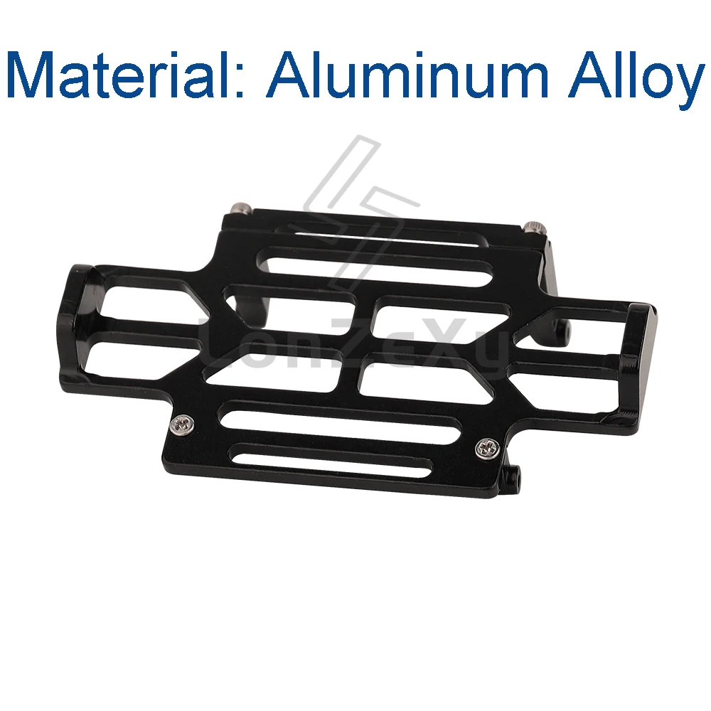 Eje de transmisión de caja de cambios de latón, placa de deslizamiento, enlaces de chasis, Servo de aleación, montaje de parachoques para 1/24 Axial