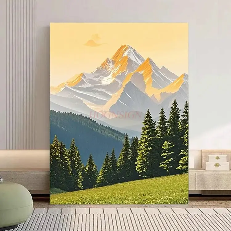 1set Rizhao Jinshan DIY Digital Oil Painting Fill Color Hand drawn Acrylic Painting