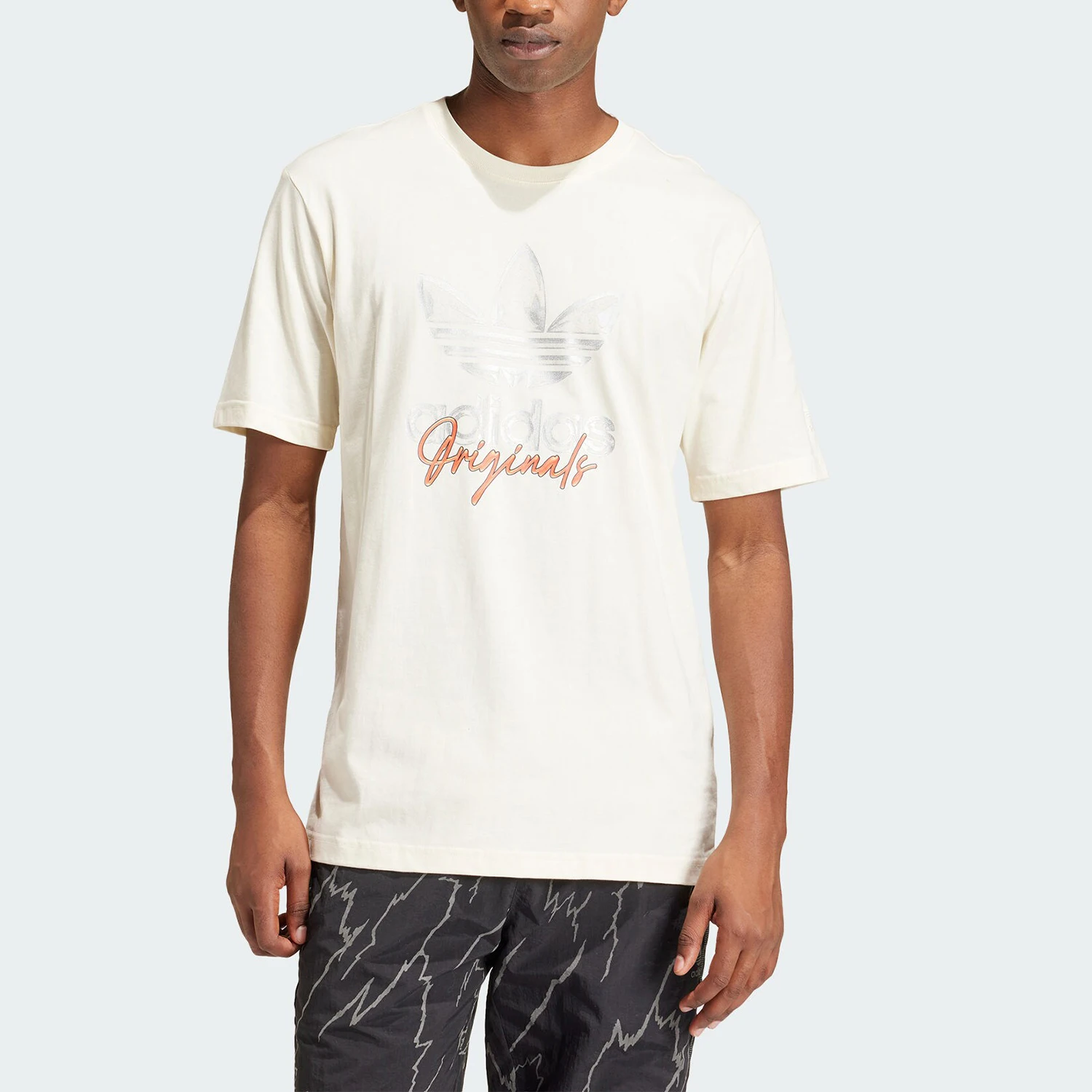 

Официальная мужская спортивная футболка Adidas с тремя полосками TS TEE SS 3, с коротким рукавом IS2910