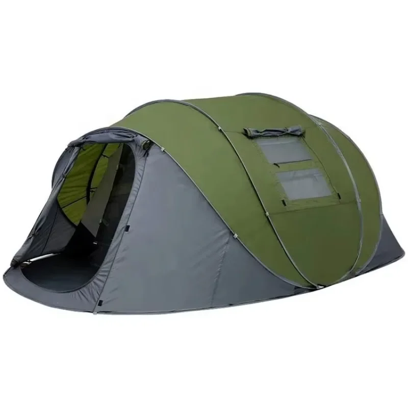 Outdoor Camping Travel Big Size Tent for 3-4 Persons Inflatable Automatic Tent