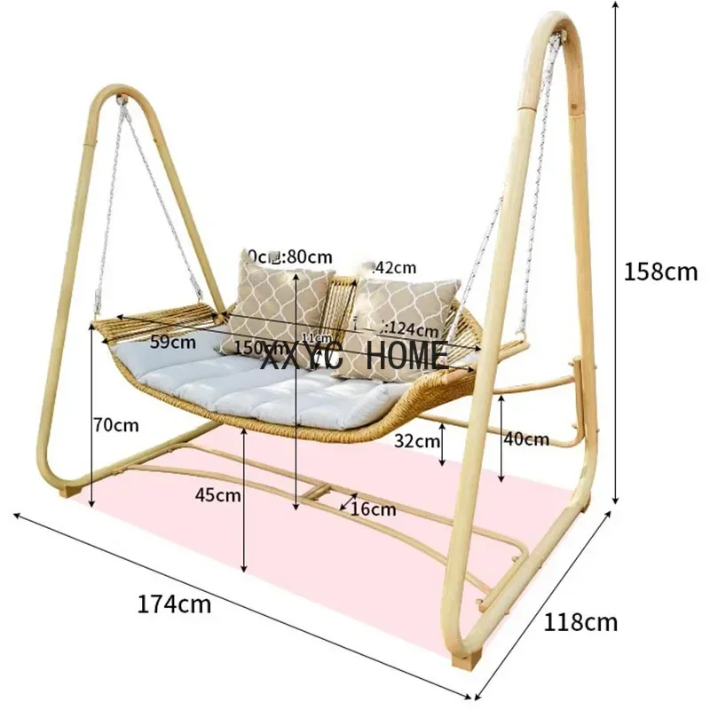 Mecedora minimalista para adultos, sofá perezoso, columpio para exteriores, hamaca, jardín, accesorios para sillas Stuhl