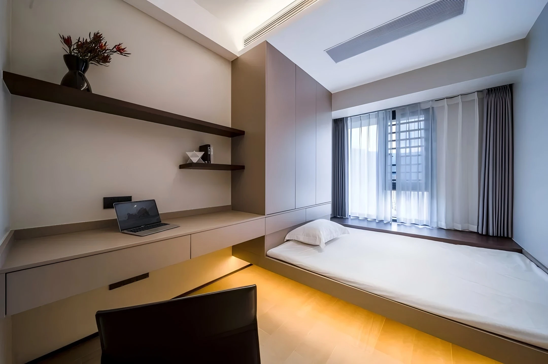 ภาพเรนเดอร์ 3 มิติ ของอพาร์ทเมนต์ Spongde Modern ตกแต่งภายในบ้าน ออกแบบกราฟิกสำหรับบ้าน