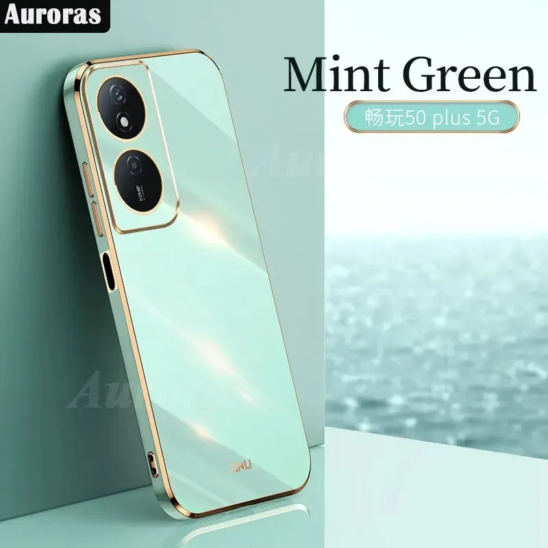 

Auroras For Honor 90 Smart Honor X7B 4G X7B 5G Case Solid Color Electroplate Edge Shockproof Shell For Honor 90 Smart Back Cover
