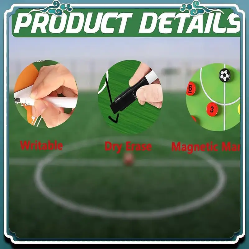 Set Papan Pelatihan Papan Klip Sepak Bola Magnetik Untuk Pelatih, Untuk Permainan Teknik Strategi Olahraga