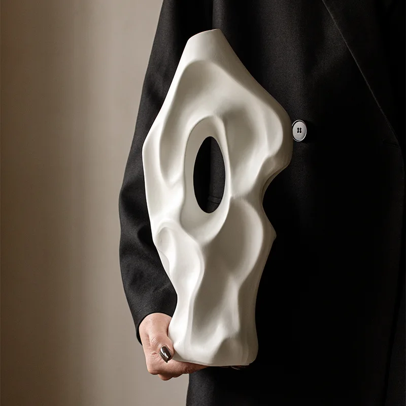 

Vintage Ceramic Floor Vase Minimalist Home Decor Mid Century Modern Style Dry Flower Vase