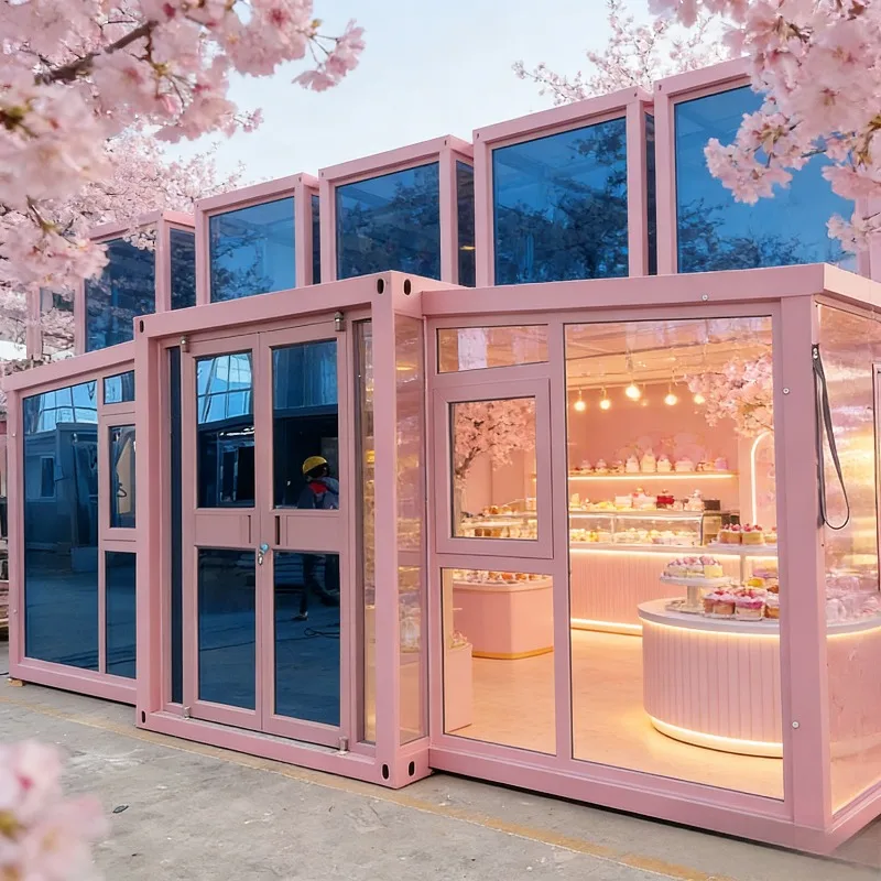 Prefabricated Expandable Container Houses with Modern Design Quick Module Installation Three-in-One for Villa & Hotel Use