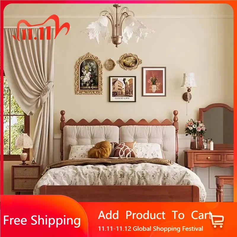 

Trendy Platform Double Bed Elegant European Lazy Pretty Modern Luxury Bedroom Bed Frame King Display Muebles Trendy Furniture