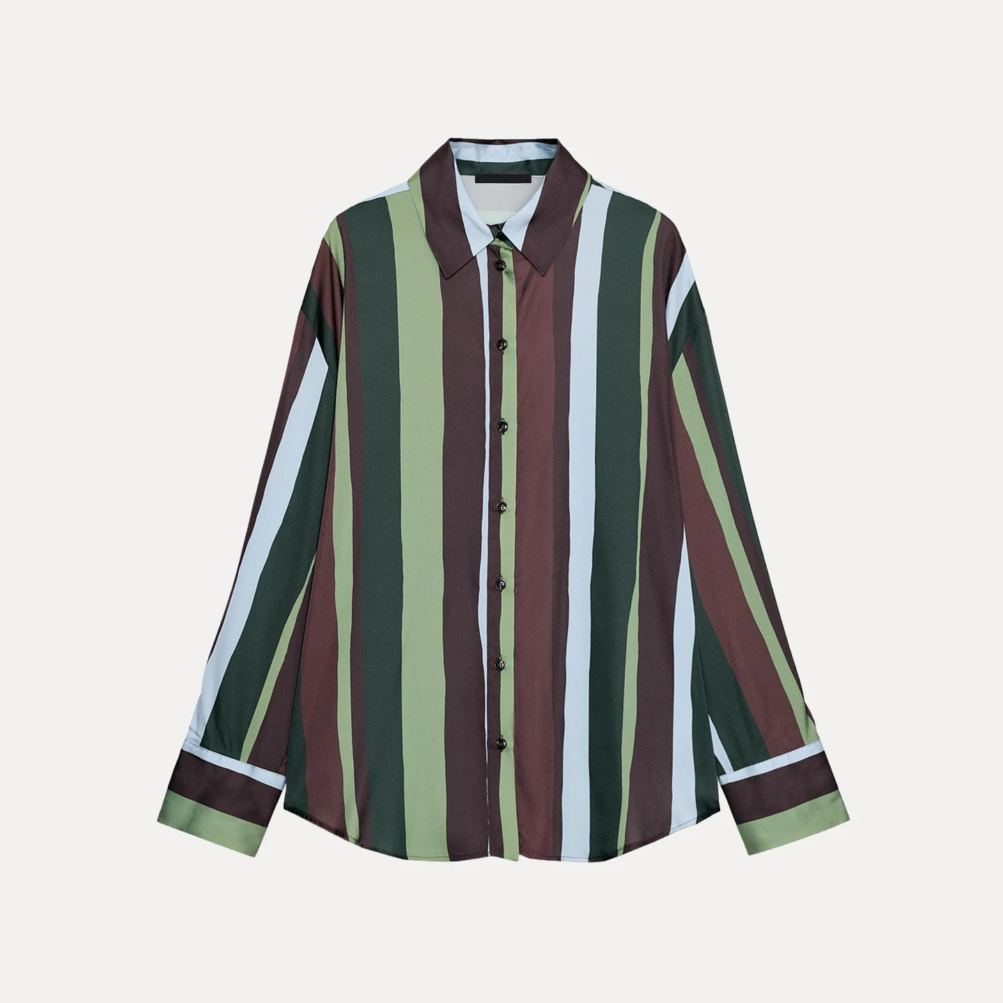 Damska modna bluzka w paski, uniwersalna, elegancka, codzienna, długa, młodzieżowa, do noszenia na co dzień, nowość 2025.