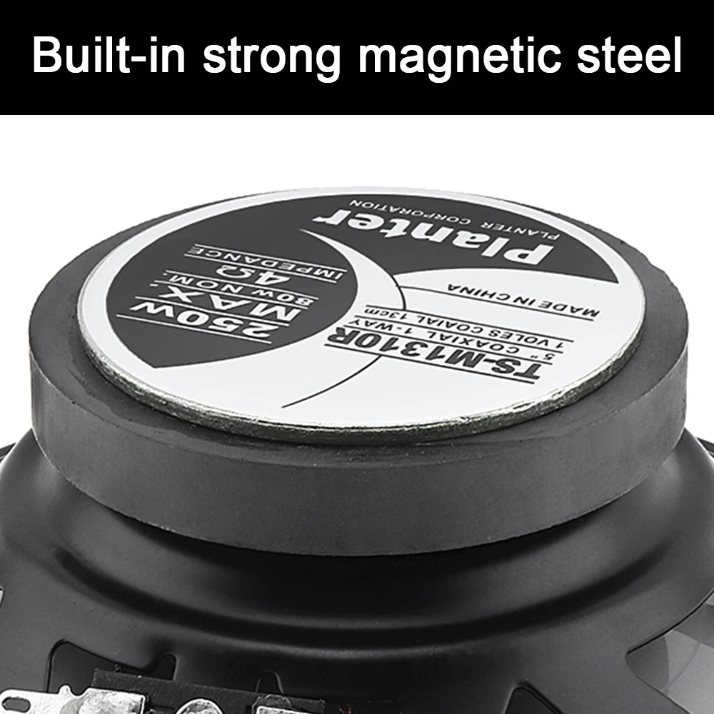 1 Piece High Sensitivity 5 Inch 250W Music Stereo Full Range Frequency Speakers