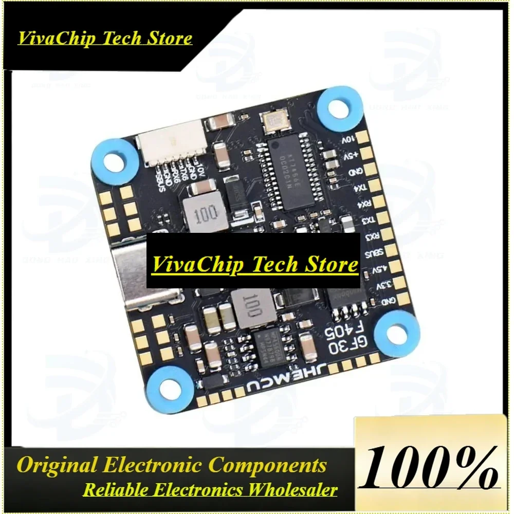 VIVaSOriginal JHEMCU GF30F405-ICM Baro OSD BalckBox 5V 10V Dual BEC F405 Flight Controller 3-8S For RC FPV Freestyle Drone Parts