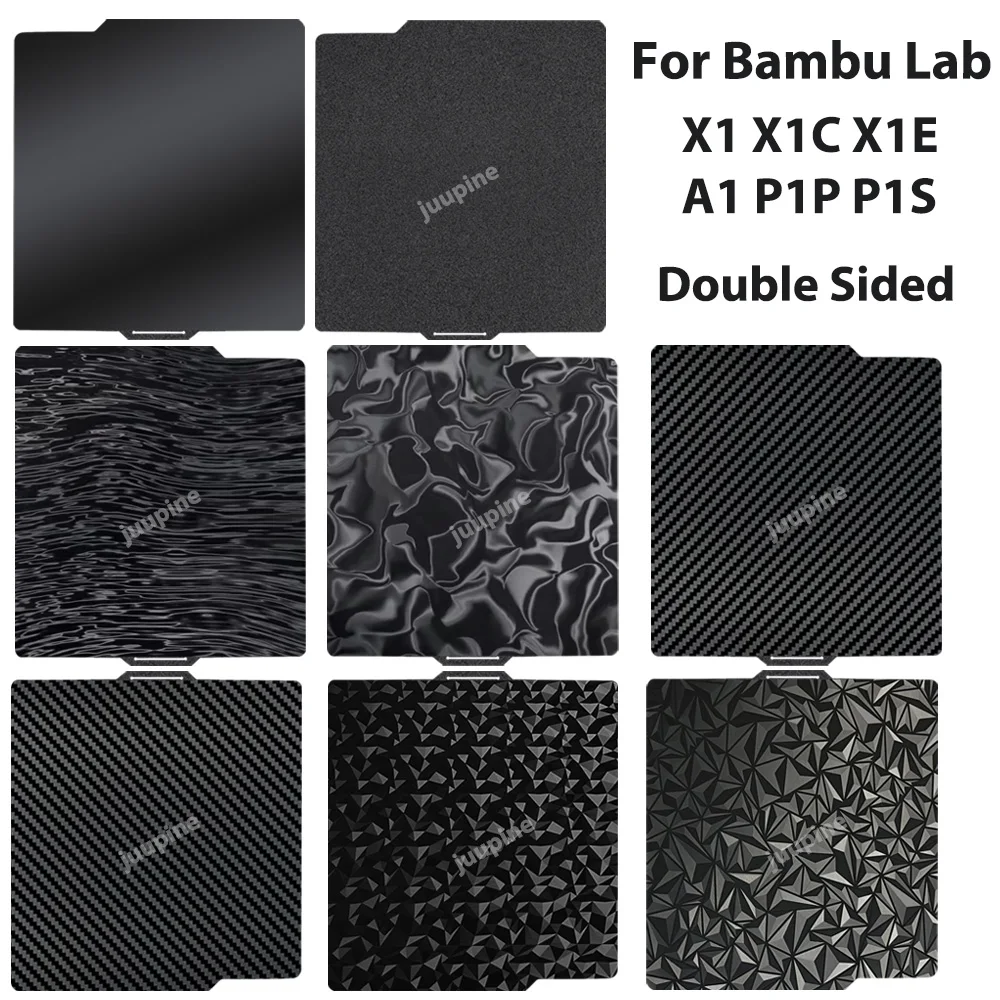 For Bambulab Build Plate 257 Smooth PEI Textured PEI PEO For Bambulab A1 Bambulab P1s X1c Plate Double Side Spring Steel Sheet