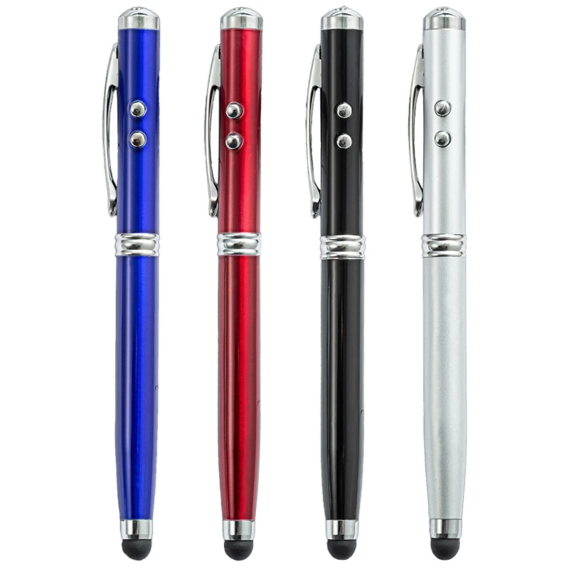 

4-in-1 Stylus Ballpoint Pen LED Smooth Writing Pen for Universal for Touch Screen Phone Pad Tablet