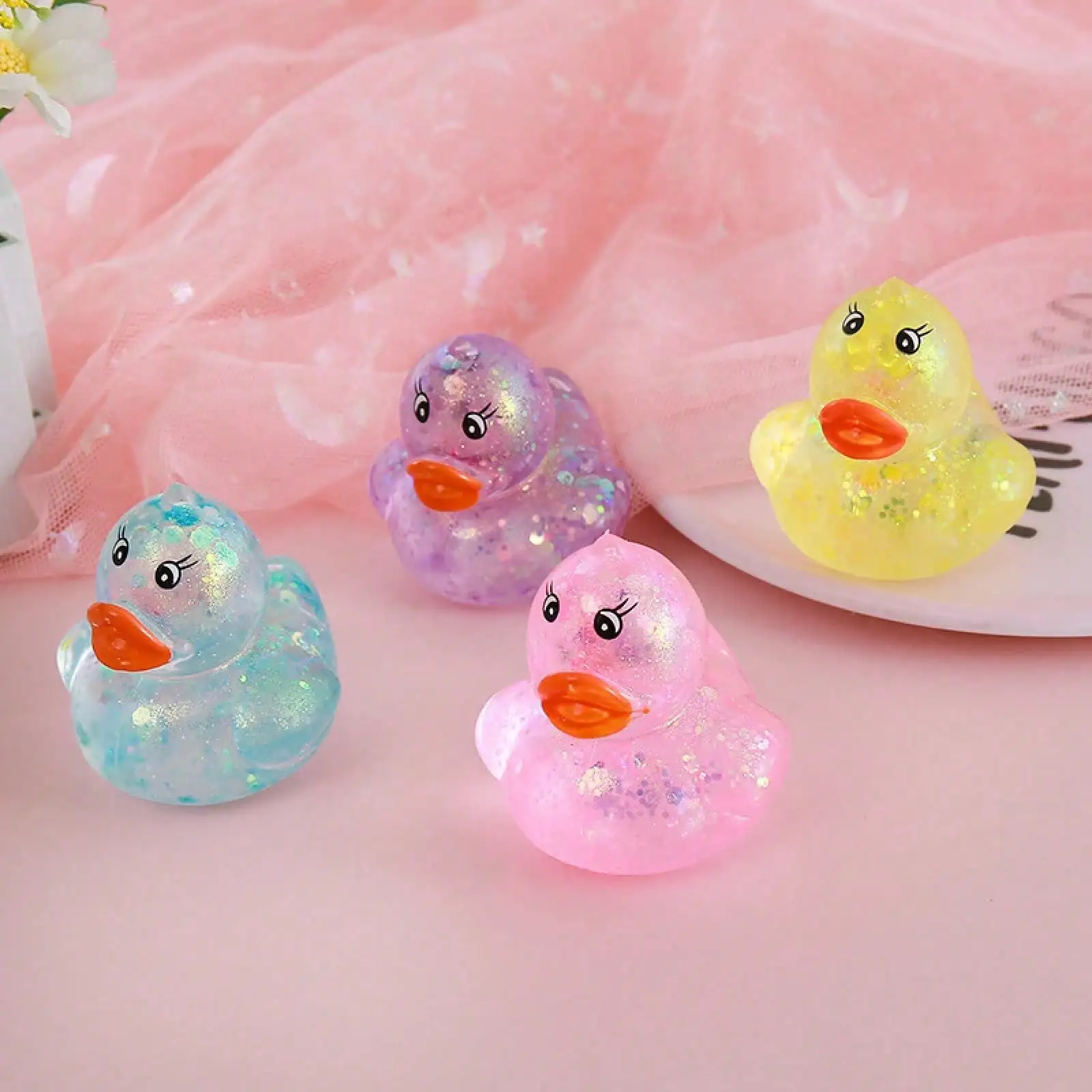 

3pc Maltose Little Duck Squishy – Cute Creative Stress Relief Toy For Kids, Slow Rebound Sensory Fidget