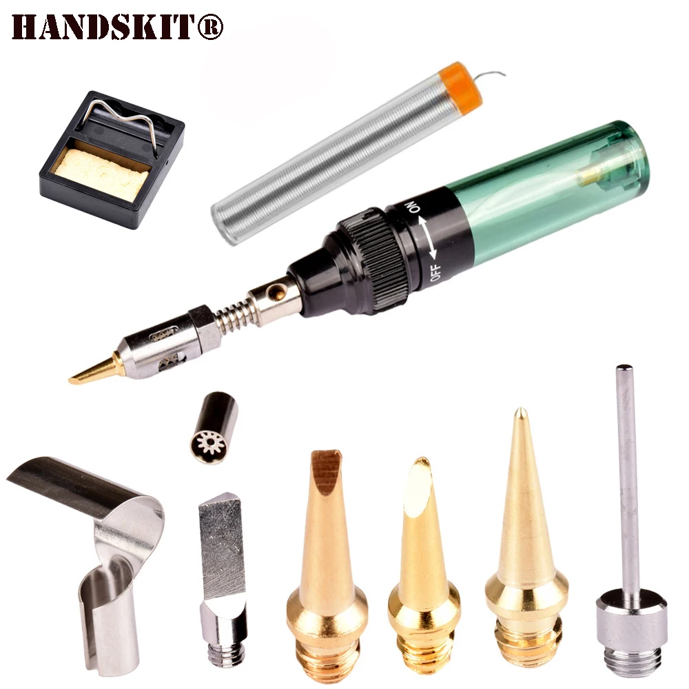 MT-100 Gas Soldering Iron Electric Soldering Iron Gun Blow Torch wireless outdoor  Cordless DIY Butane Gas Gun IRON