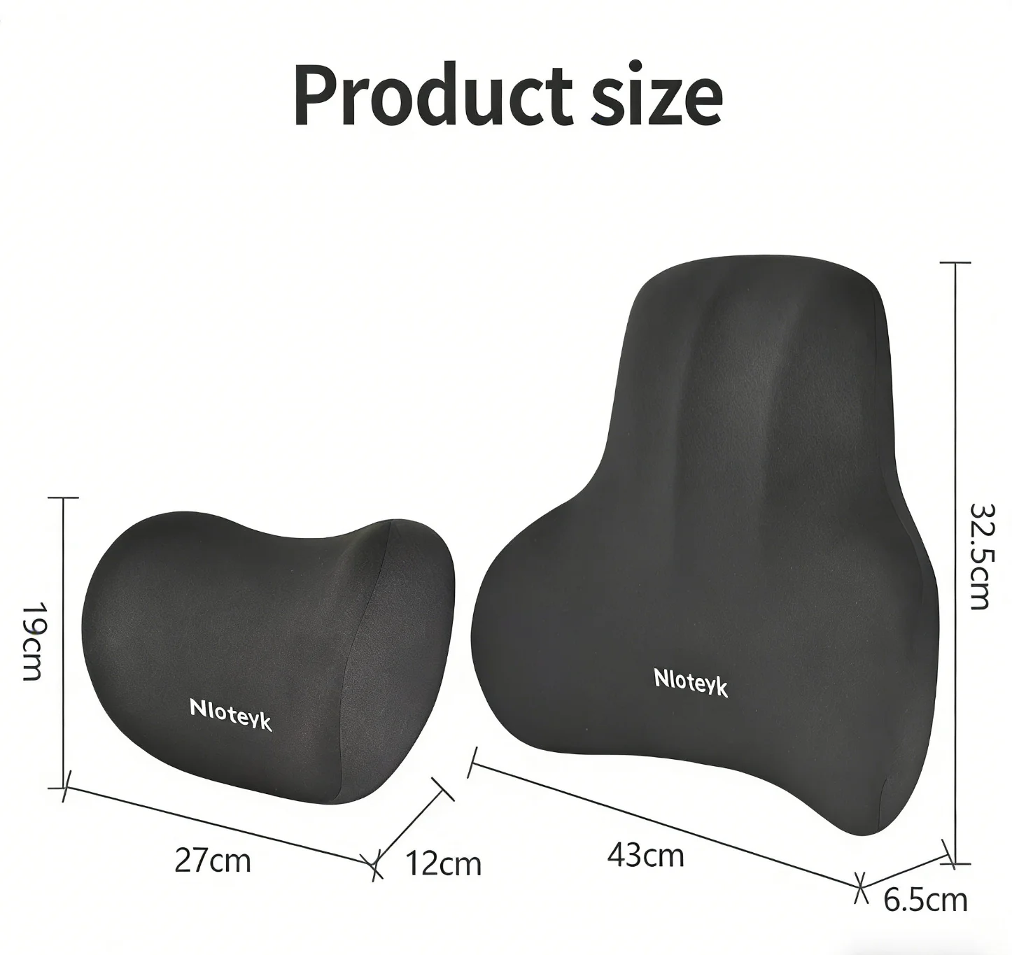 Ergonomic Car Neck Pillow with Back Support 6